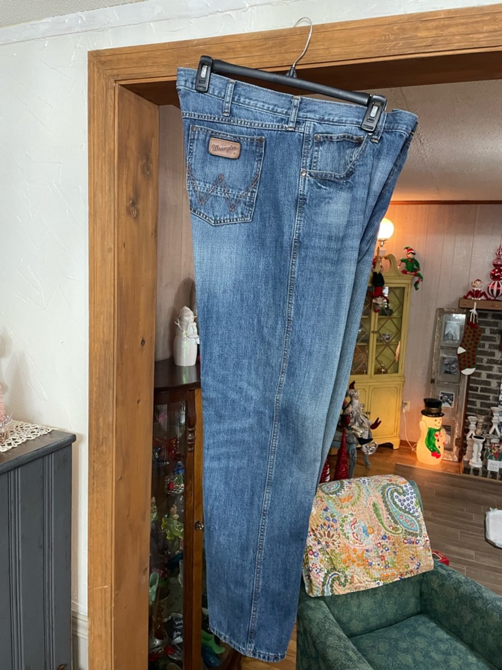 Men’s Wrangler RETRO 38x34 Men's Blue Straight-Leg Jeans